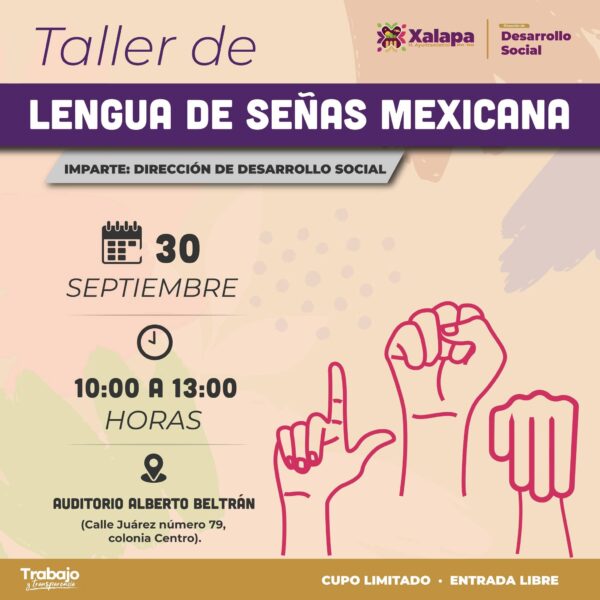 TALLER DE LENGUA DE SEÑAS MEXICANA