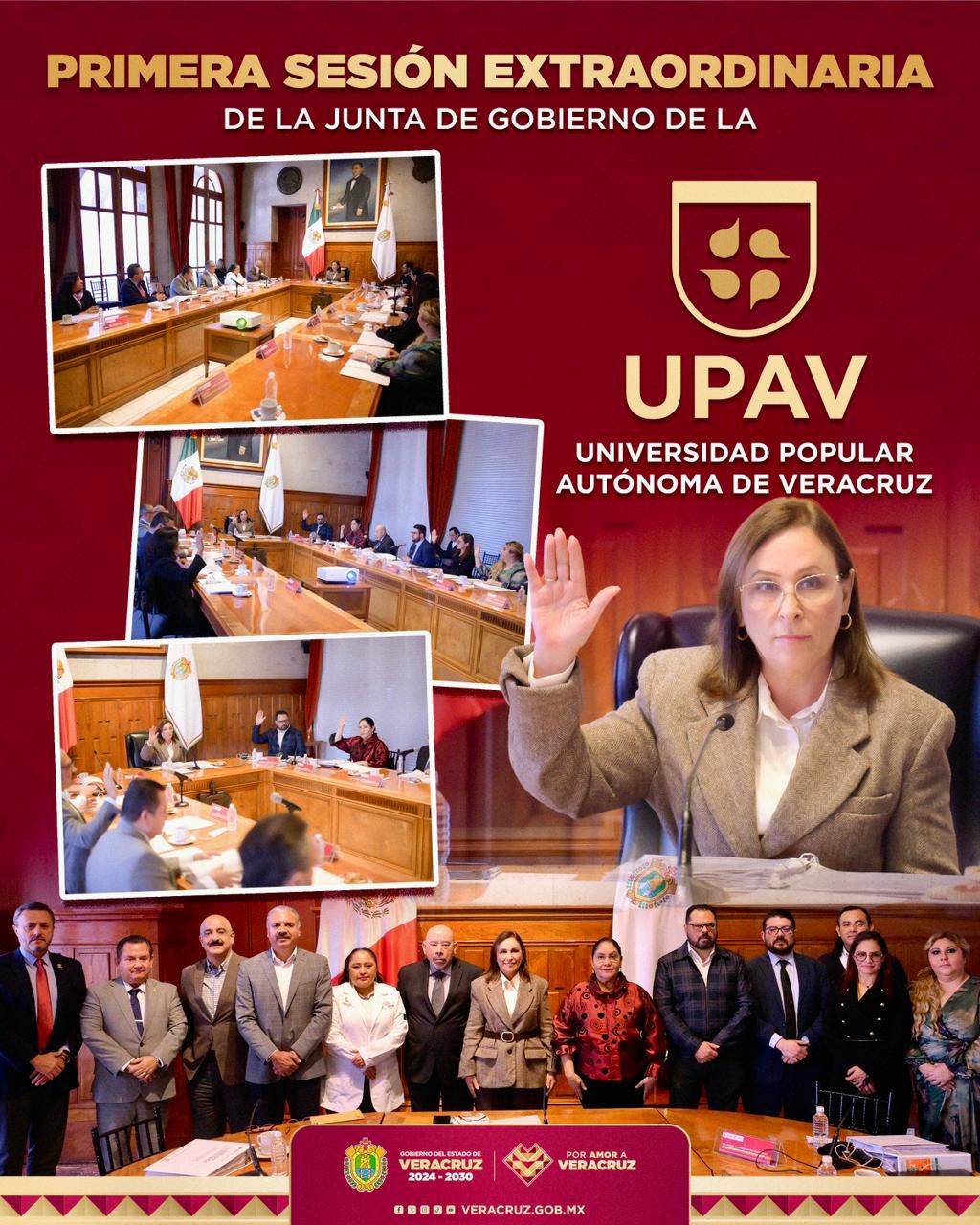 Encabeza Rocío Nahle sesión extraordaria del ejercicio 2026 de la UPAV