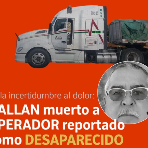 ¡De última hora! Localizan sin vida a chofer desaparecido