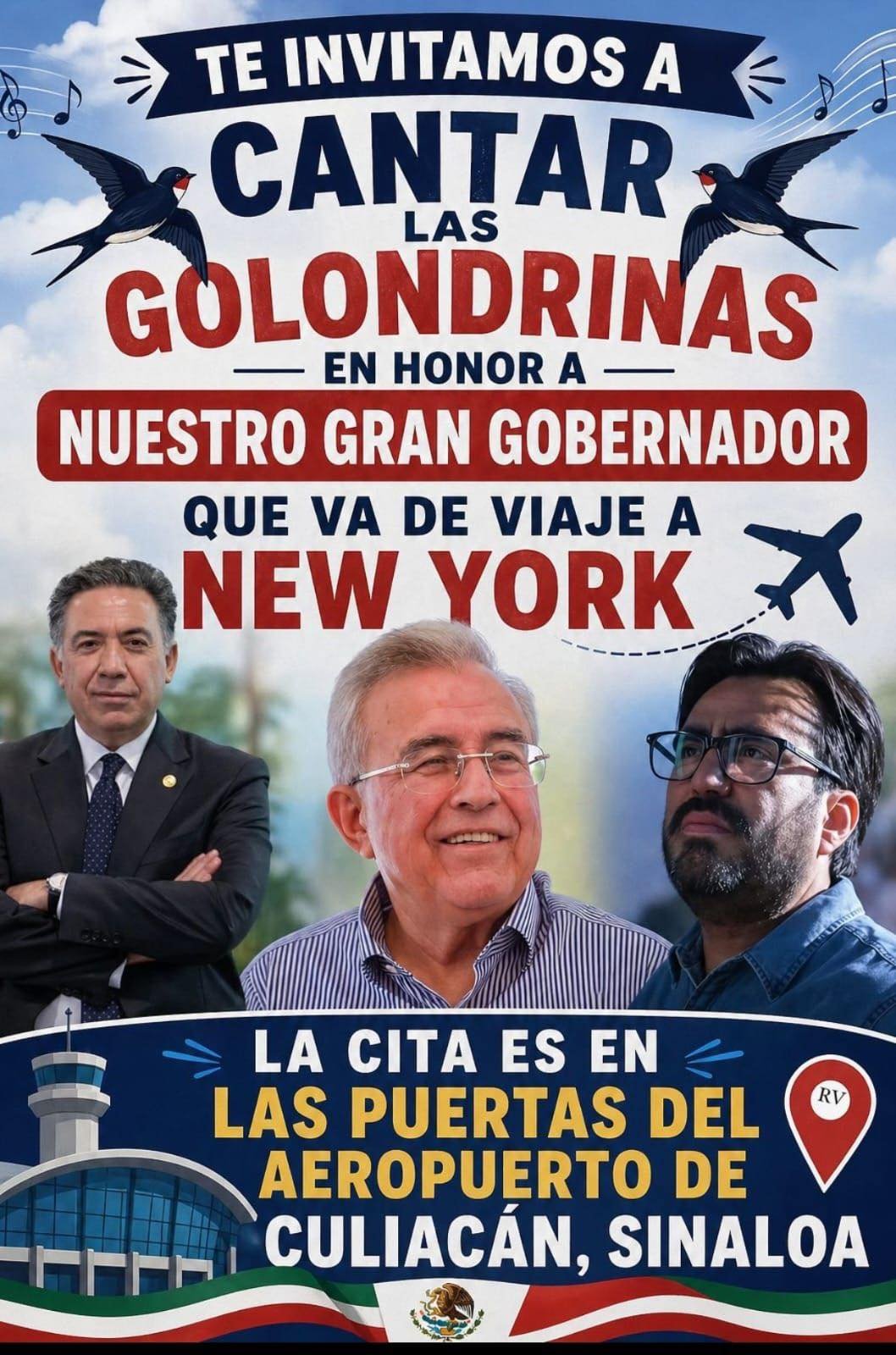 Despedida “simbólica” ha gobernador de Sinaloa