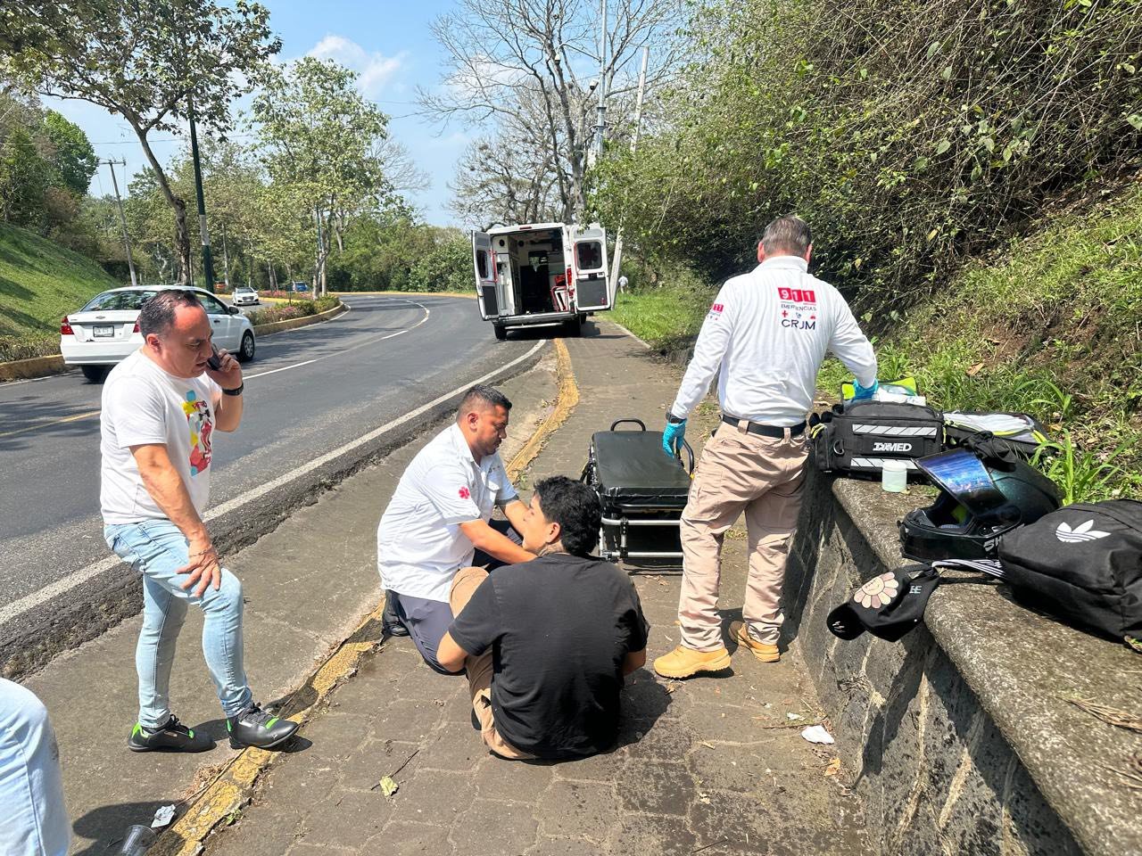 Derrape deja un lesionado en Murillo Vidal