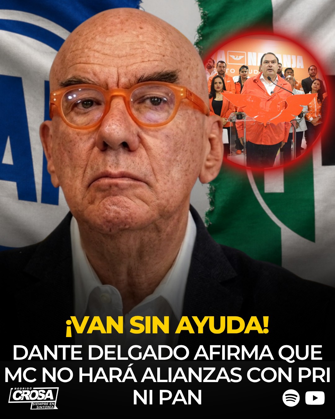 Dante Delgado descarta alianzas con PRI y PAN: “Iremos con la ciudadanía”