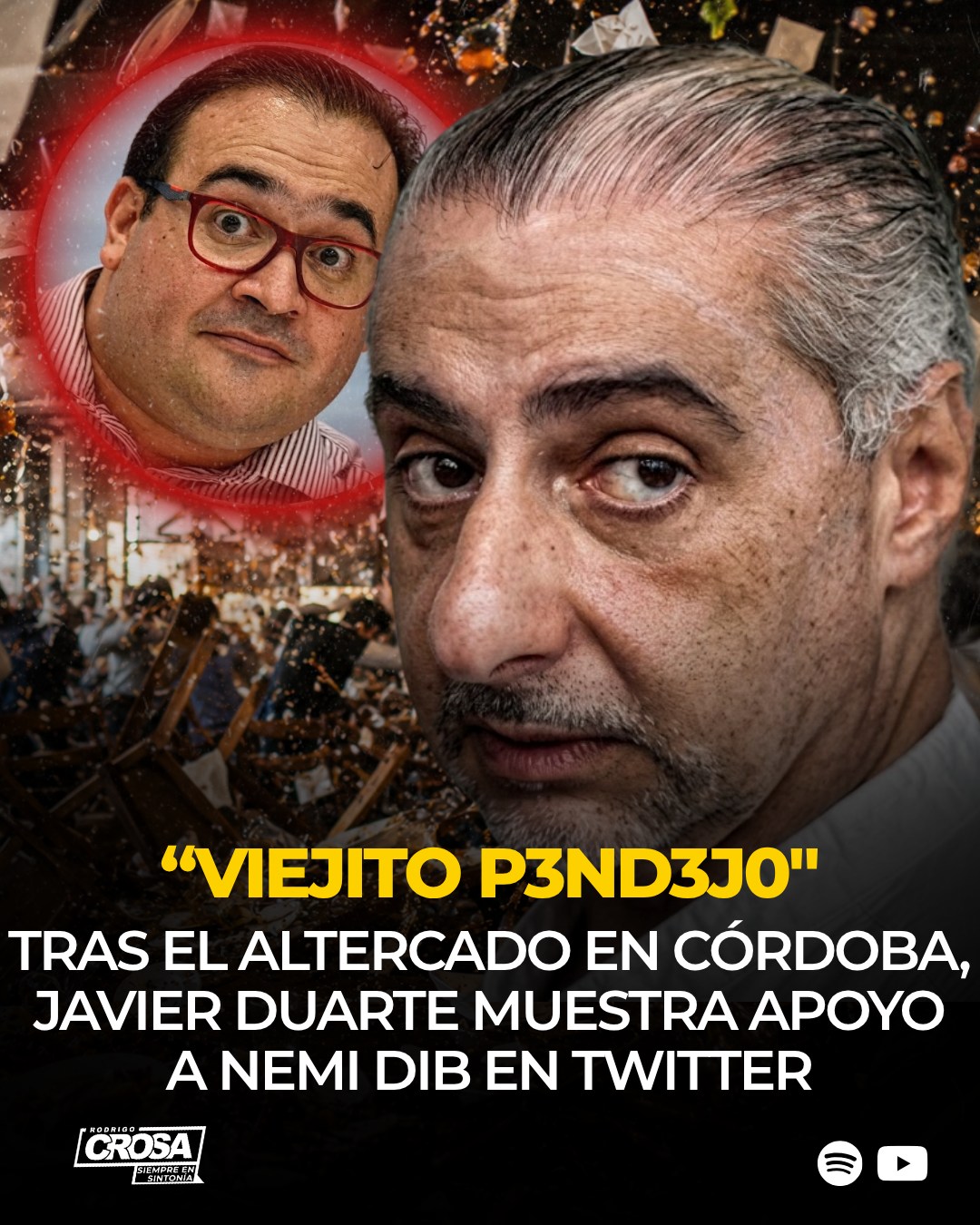 Javier Duarte sale a defender a Nemi Dib