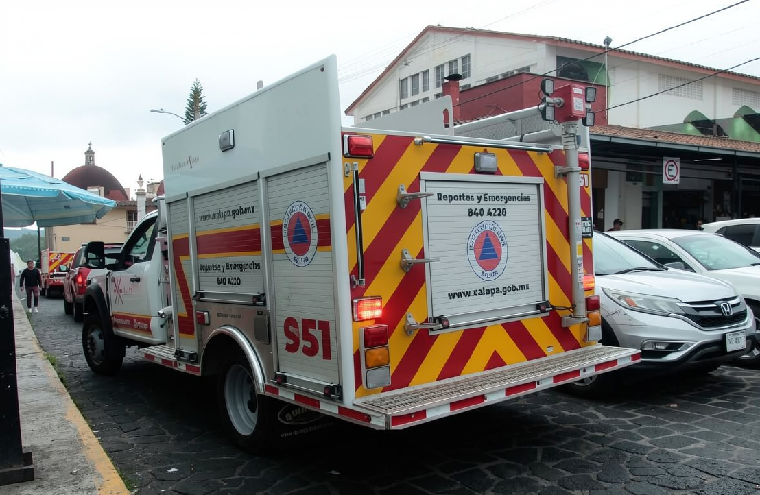 Alarma en Xalapa por fuga de gas en Mercado San José