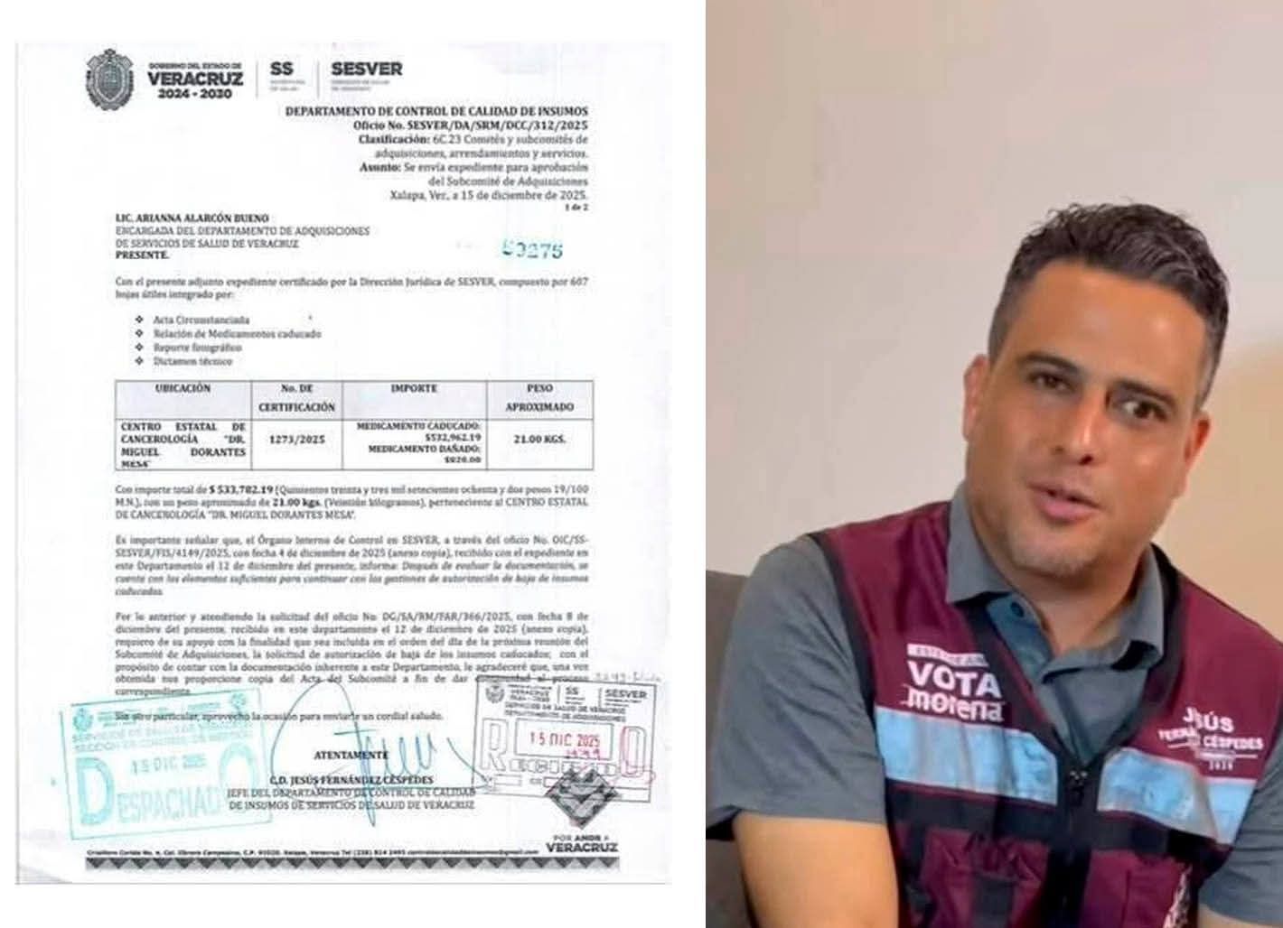 Escándalo en SESVER salpica a esposo de diputada de Morena