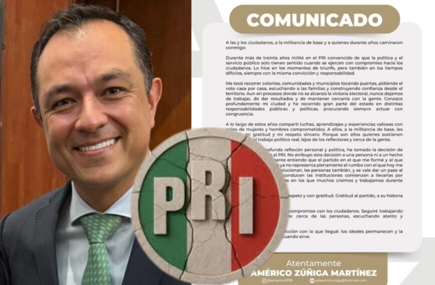 ZUÑIGA RENUNCIA AL PRI