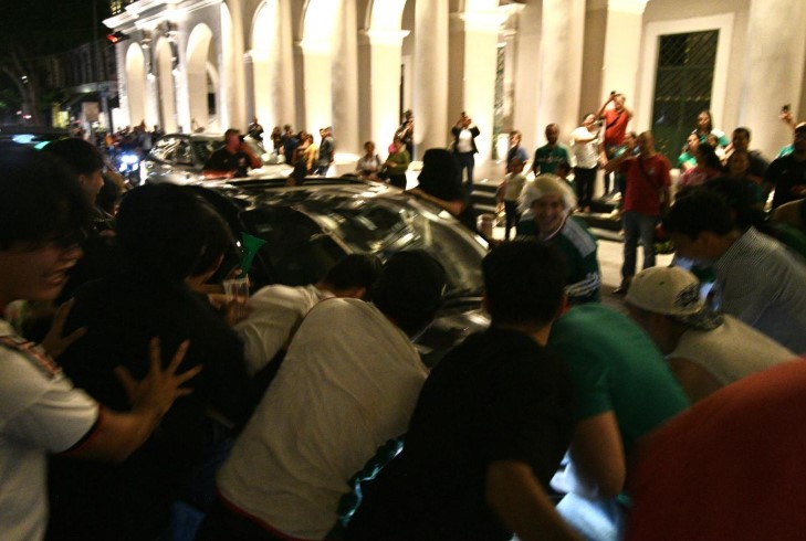 Celebración mundialista se sale de control en Xalapa