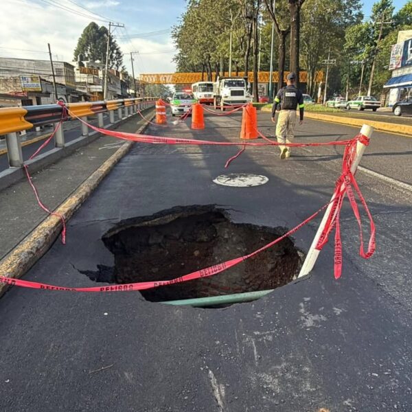HUNDIMIENTO SOBRE EL PUENTE MACUILTEPETL