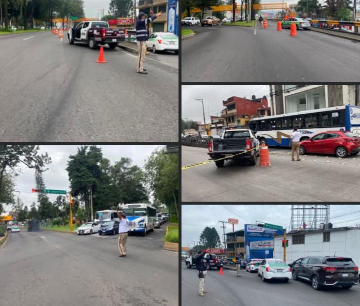 CIERRE DE VIALIDAD SOBRE PUENTE MACUILTEPETL