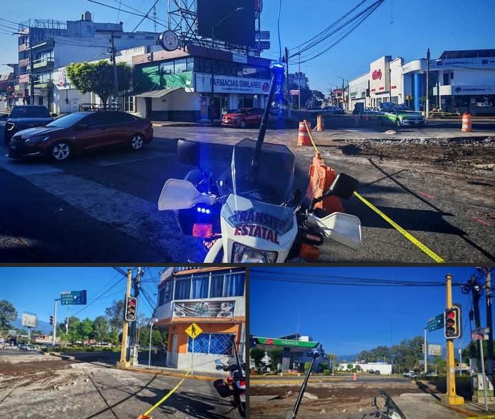 SE CIERRA PASO A VEHICULOS