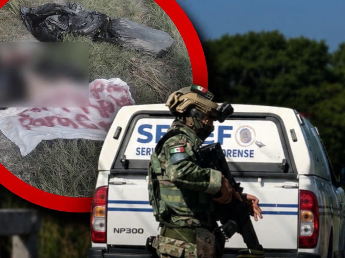 APARECEN CUERPOS EMBOLSADOS EN TABASCO